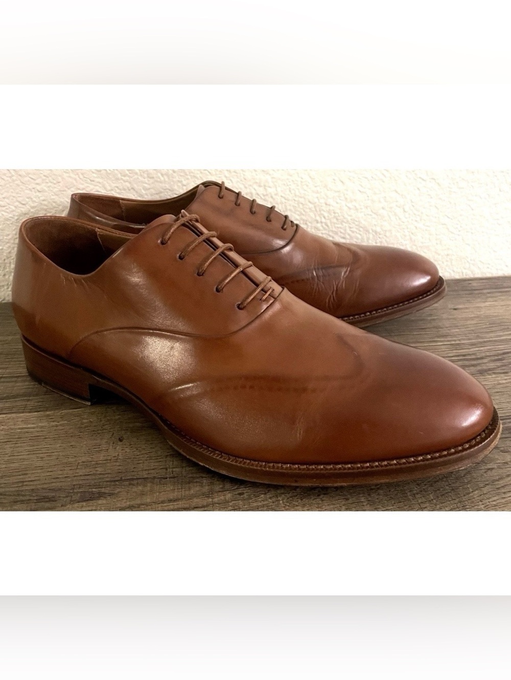 Paul Smith Lomax Wingtip Mens Size US 8 EU 42 Brown Lace Up Oxfords Italy Shoes